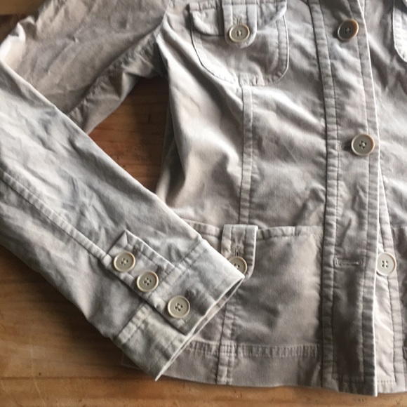 Loft velvet blazer tan color sz 6 - Picture 2 of 10